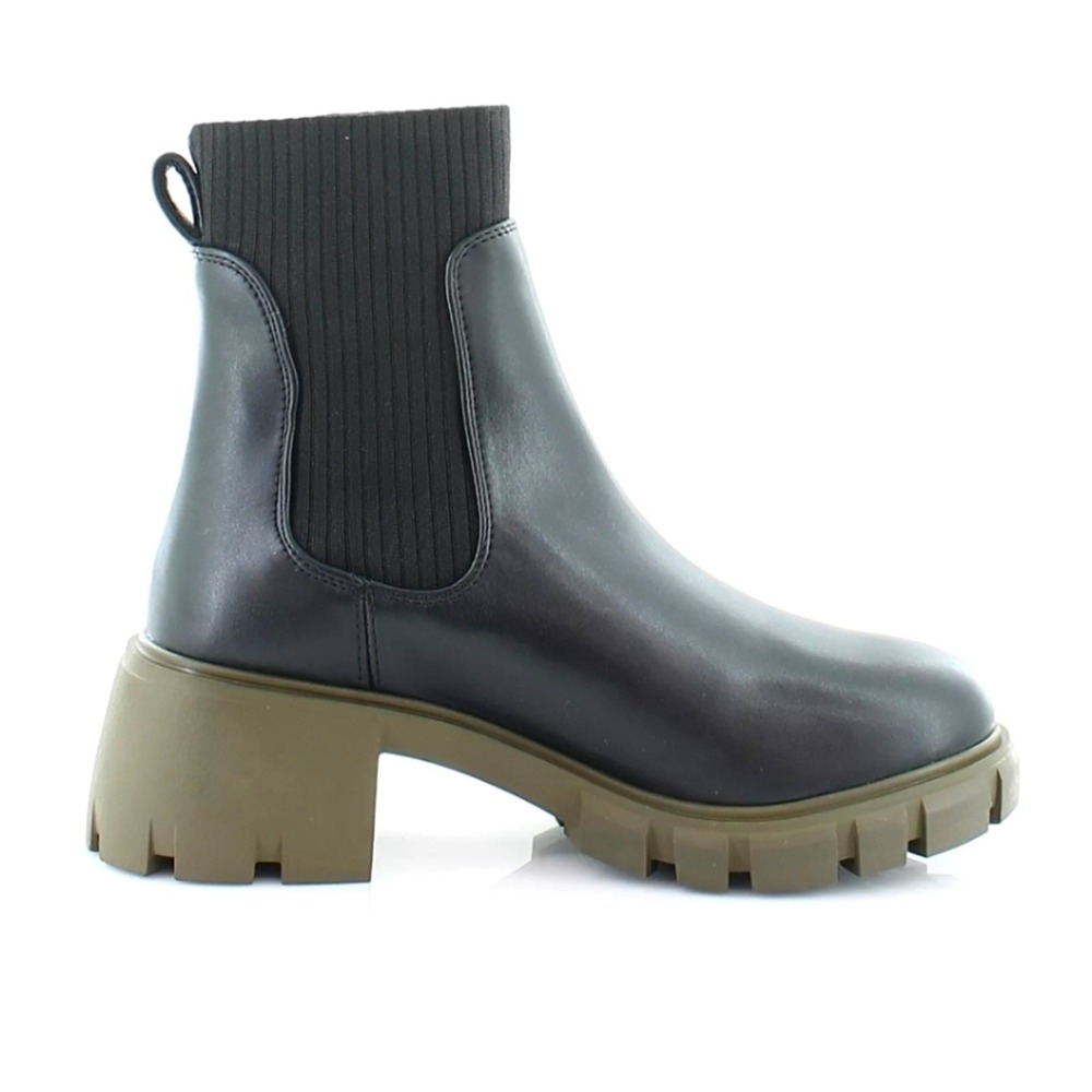 Steve Madden Hayle Women's Boots Black/Olive Platform Lug Sole Size 10 Newโ